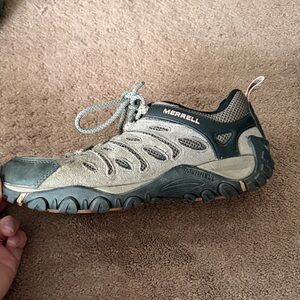 Merrell Olive and Beige Trail Shoe